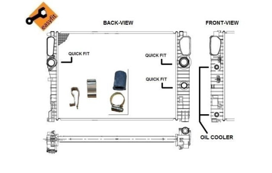 Radiator, engine cooling EASY FIT, Image 6