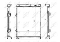 Radiator, engine cooling EASY FIT