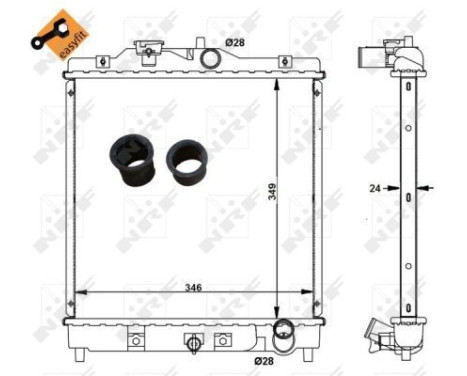 Radiator, engine cooling EASY FIT, Image 5