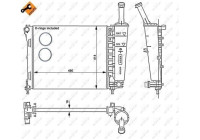 Radiator, engine cooling EASY FIT