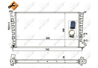 Radiator, engine cooling EASY FIT
