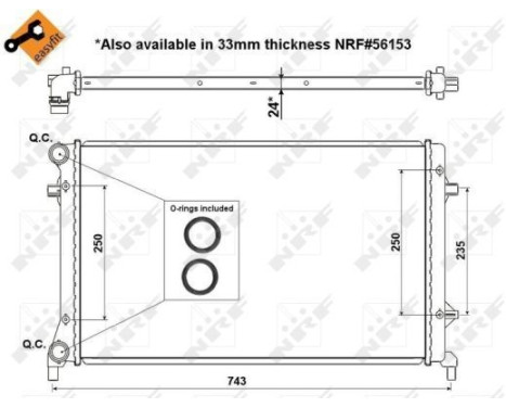 Radiator, engine cooling EASY FIT, Image 4