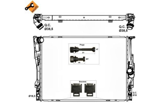 Radiator, engine cooling EASY FIT, Image 3