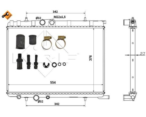 Radiator, engine cooling EASY FIT, Image 5