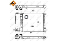 Radiator, engine cooling EASY FIT