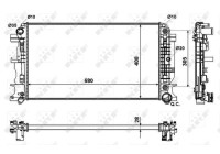 Radiator, engine cooling EASY FIT