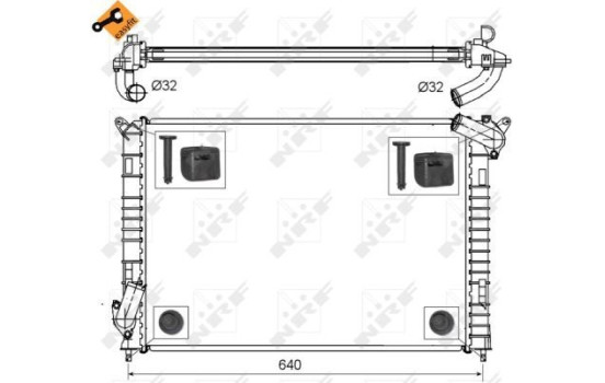 Radiator, engine cooling EASY FIT, Image 5
