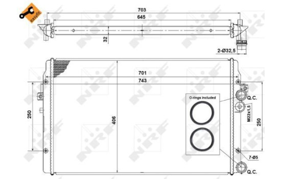 Radiator, engine cooling EASY FIT, Image 3