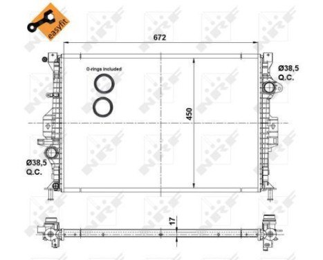 Radiator, engine cooling EASY FIT, Image 4