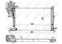 Radiator, engine cooling EASY FIT