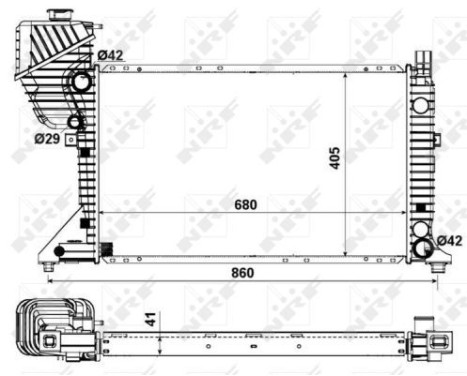 Radiator, engine cooling EASY FIT