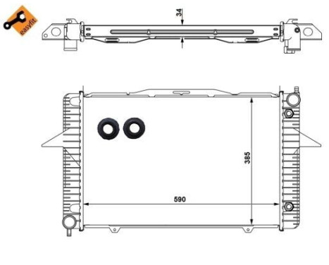 Radiator, engine cooling EASY FIT, Image 4