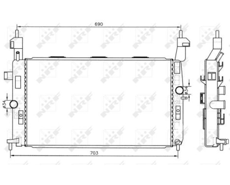 Radiator, engine cooling EASY FIT, Image 4