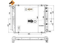 Radiator, engine cooling EASY FIT