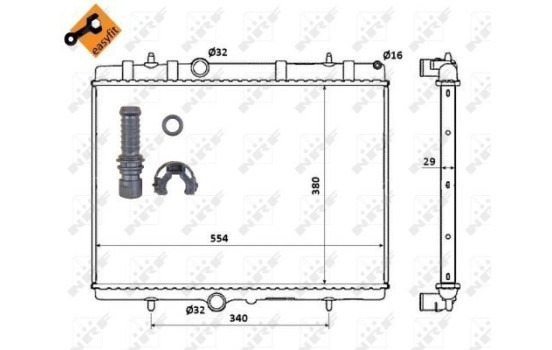 Radiator, engine cooling EASY FIT, Image 6