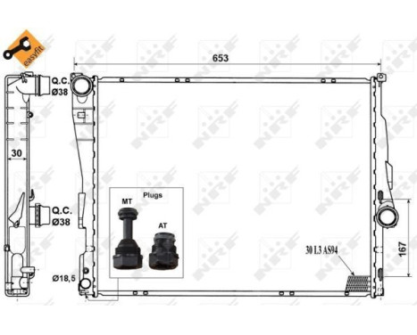 Radiator, engine cooling EASY FIT, Image 5