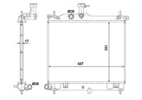 Radiator, engine cooling EASY FIT