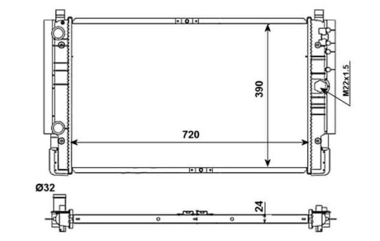 Radiator, engine cooling EASY FIT, Image 5