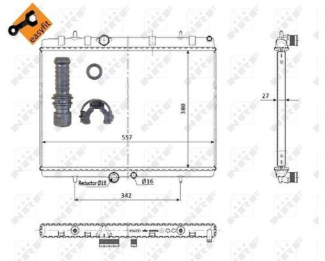 Radiator, engine cooling EASY FIT, Image 4