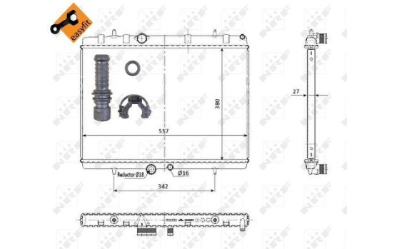 Radiator, engine cooling EASY FIT, Image 4