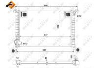 Radiator, engine cooling EASY FIT