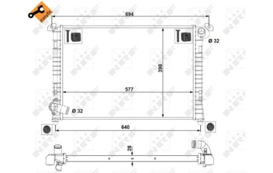 Radiator, engine cooling EASY FIT, Image 5