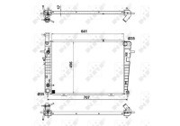 Radiator, engine cooling EASY FIT