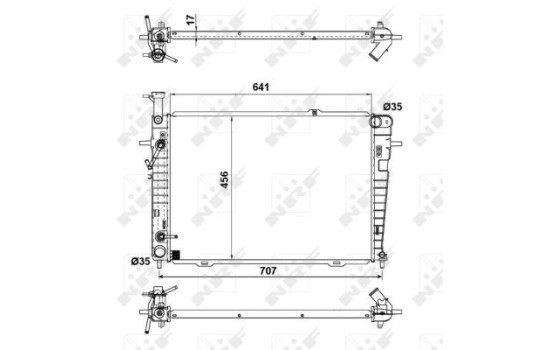 Radiator, engine cooling EASY FIT, Image 5