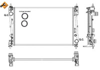 Radiator, engine cooling EASY FIT