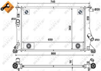 Radiator, engine cooling EASY FIT