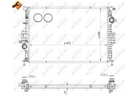 Radiator, engine cooling EASY FIT