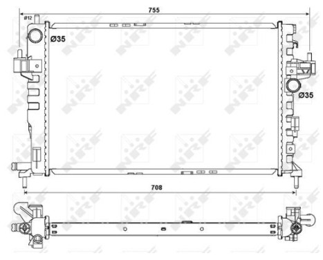 Radiator, engine cooling EASY FIT