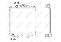 Radiator, engine cooling EASY FIT