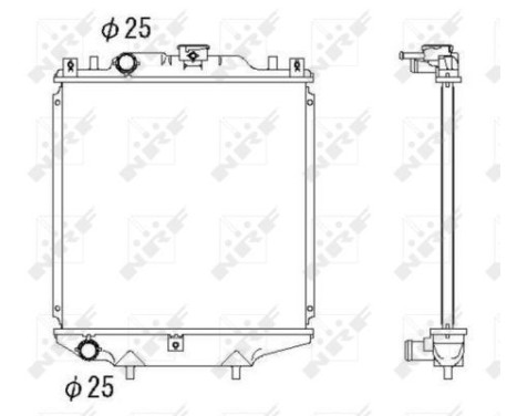 Radiator, engine cooling EASY FIT