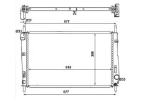 Radiator, engine cooling EASY FIT