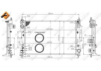 Radiator, engine cooling EASY FIT