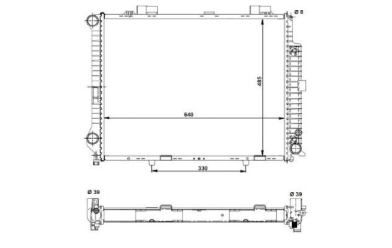 Radiator, engine cooling EASY FIT, Image 5