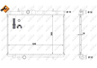 Radiator, engine cooling EASY FIT