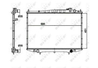 Radiator, engine cooling EASY FIT