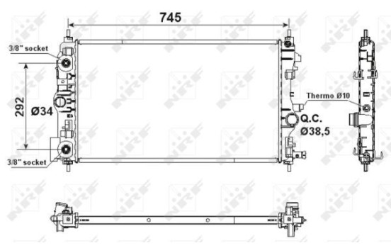 Radiator, engine cooling EASY FIT, Image 5