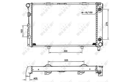 Radiator, engine cooling EASY FIT