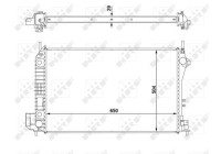 Radiator, engine cooling EASY FIT