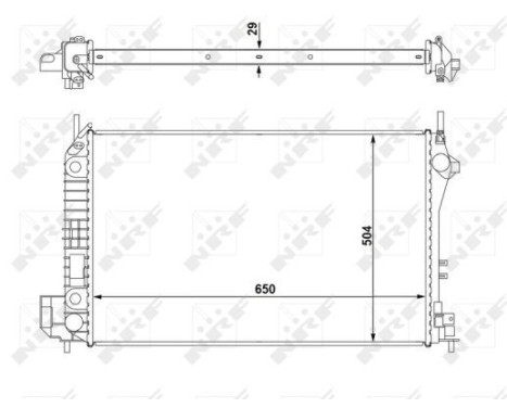 Radiator, engine cooling EASY FIT