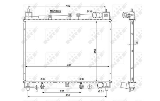 Radiator, engine cooling EASY FIT, Image 4