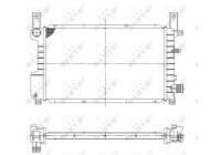 Radiator, engine cooling EASY FIT