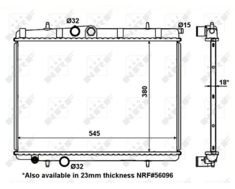 Radiator, engine cooling EASY FIT