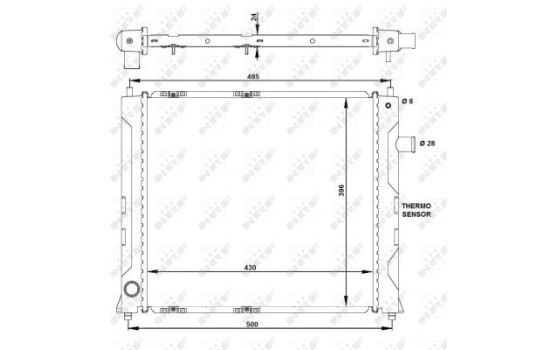 Radiator, engine cooling EASY FIT, Image 4