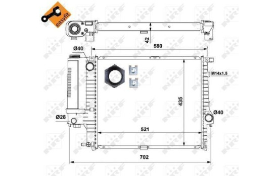 Radiator, engine cooling EASY FIT, Image 5