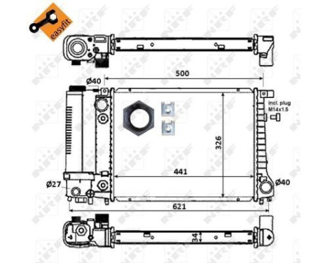 Radiator, engine cooling EASY FIT, Image 6