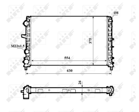 Radiator, engine cooling Economy Class, Image 4